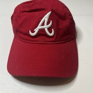 Atlanta Braves New Era FIts Adjustable Strap Hat Cap Red